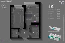 1-кім. квартира з розтермінуванням без %  ЖК SKYGARDEN