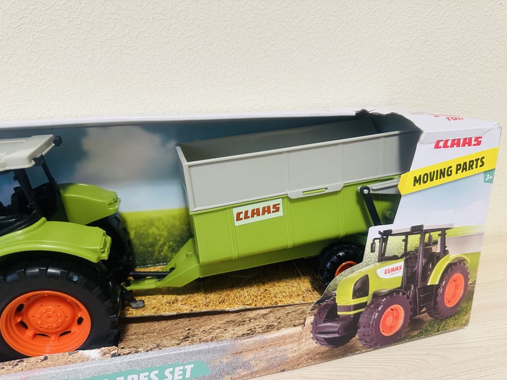 Трактор Dickie Toys Farm з причепом Claas