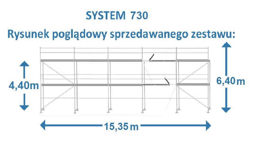 Aluminiowe rusztowanie elewacyjne SYSTEM 730 rusztowania