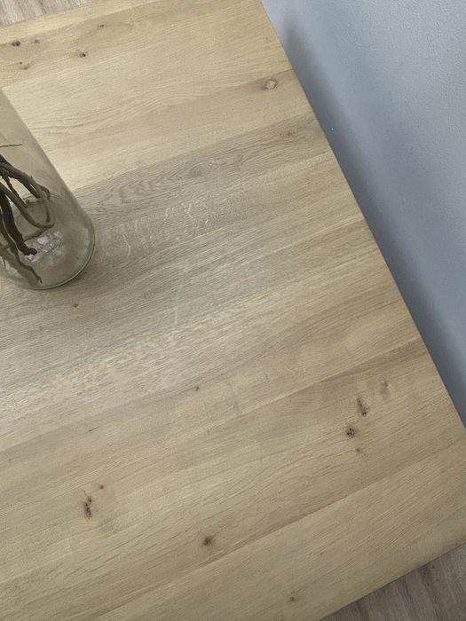 Masywna ława kawowa drewniana dębowa stolik dąb