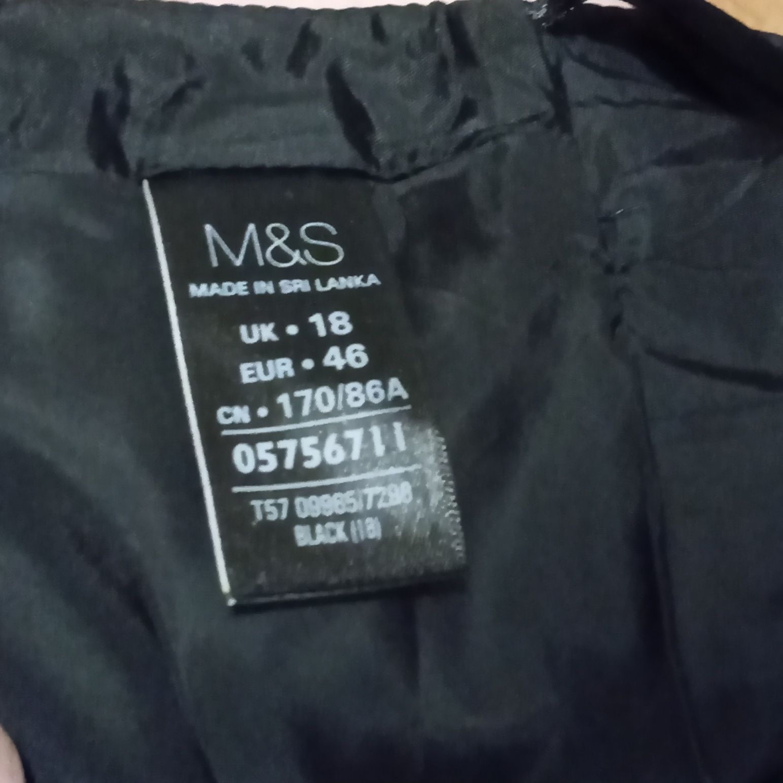 Юбка,чорна,строга,в офіс,M&S