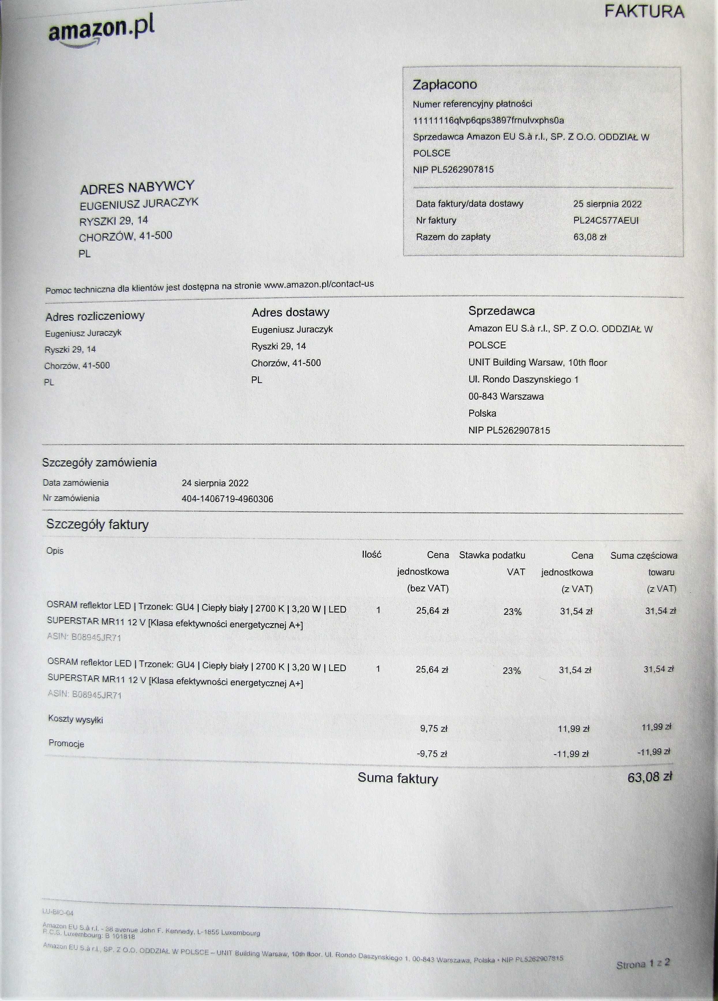reflektorki led, do ściemniania osram, gu4, 3,2 W