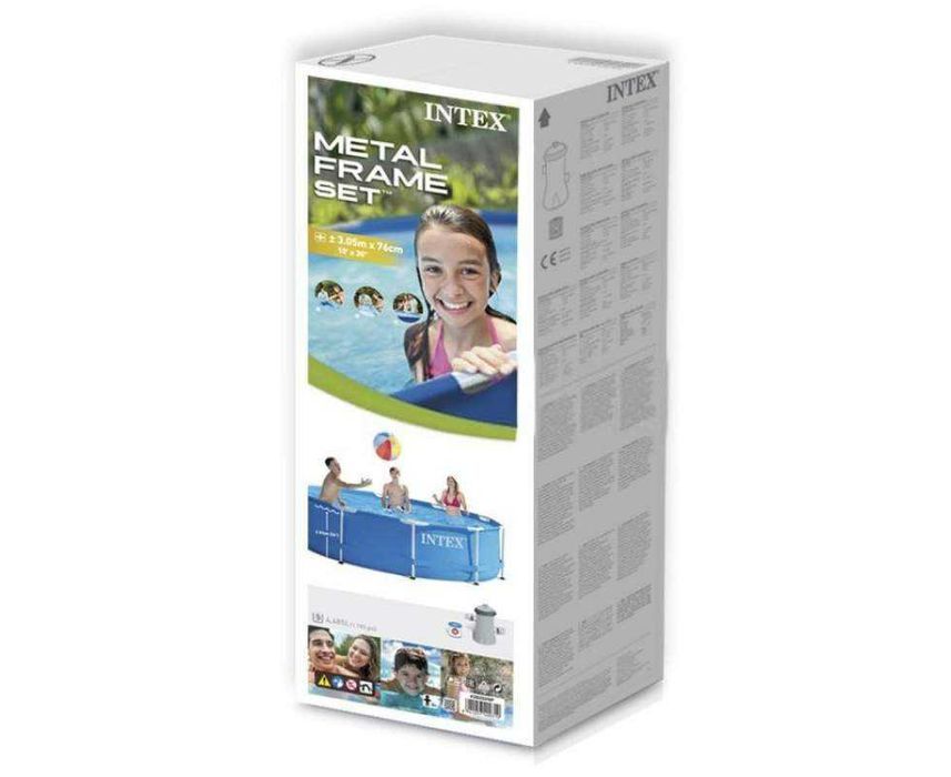 Каркасний басейн Intex 305 x 76 см з фільтром ХІМІЯ 5в1 У ПОДАРУНОК