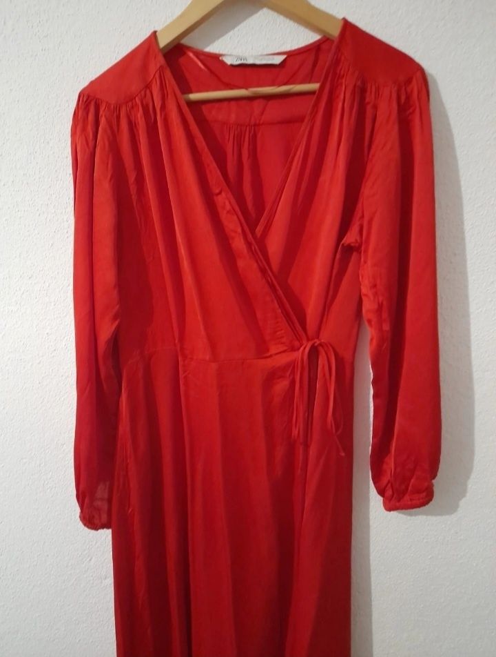 Vestido Vermelho Zara Tamanho L