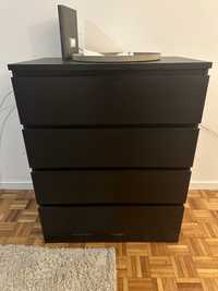 Cómoda Preta IKEA MALM