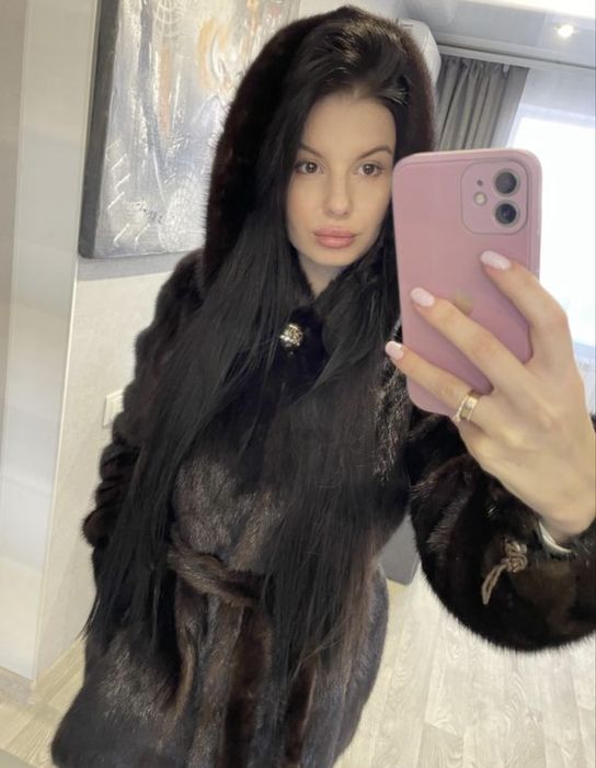 Норкова шуба натуральна