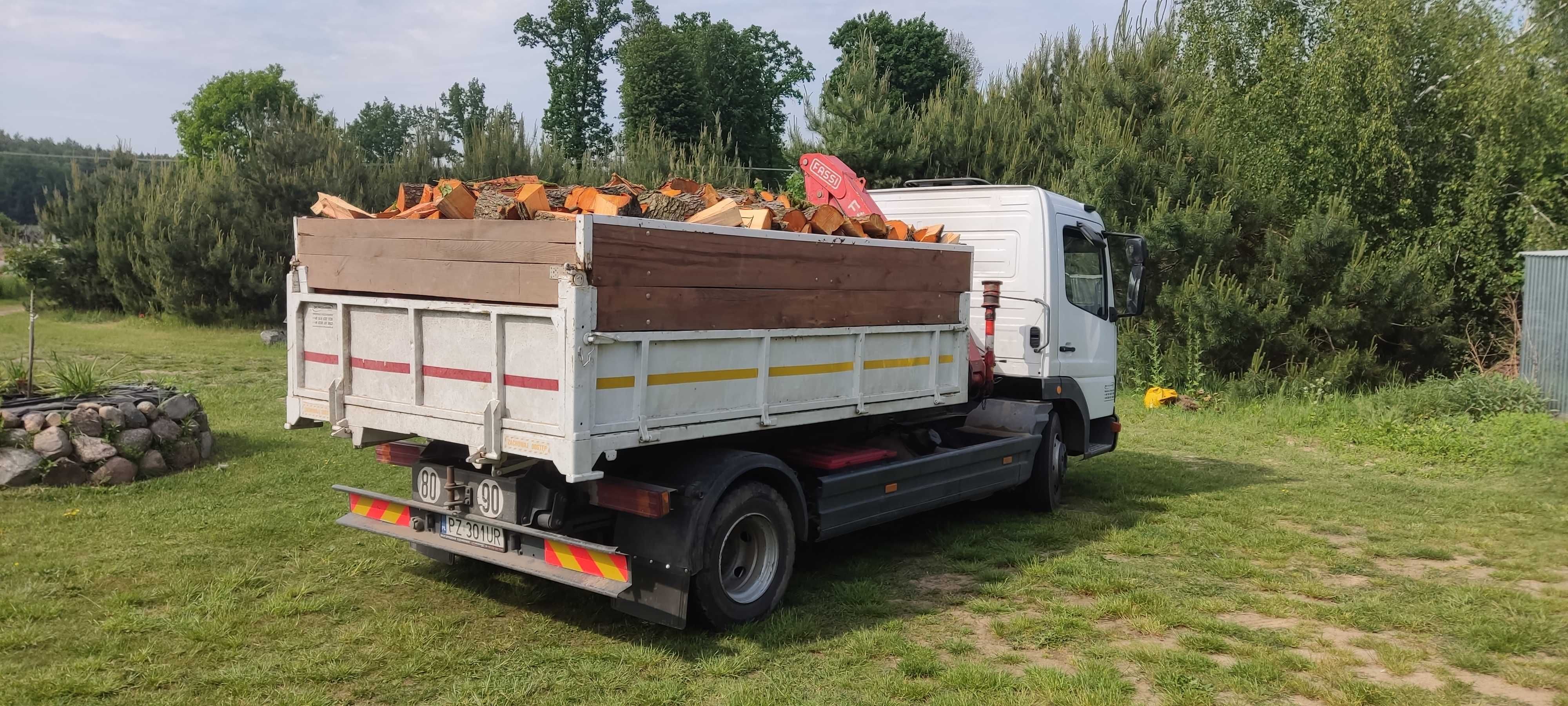 Drewno opałowe rąbane suche mix Olsza Brzoza Sosna Lipa Dowóz NaWymiar