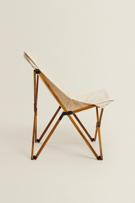Cadeira Dobrável de Alumínio – Zara Home (52x67x82 cm)
