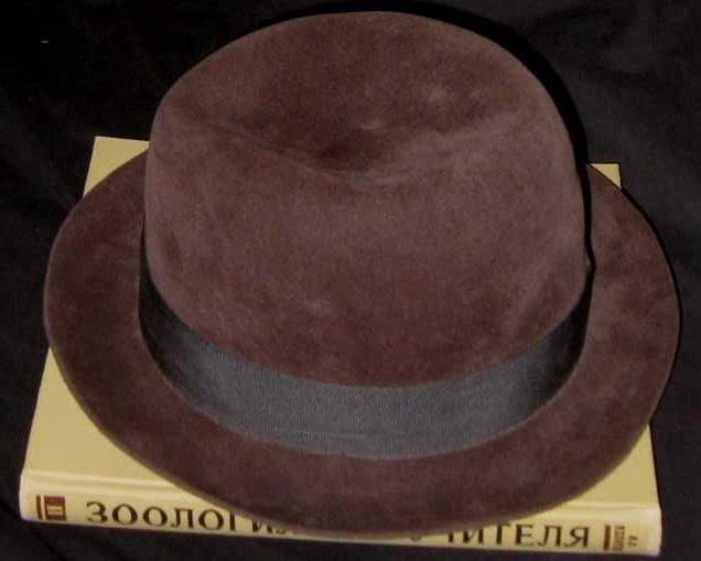 Шляпа мужская фетр винтаж Tonak Чехословакия
