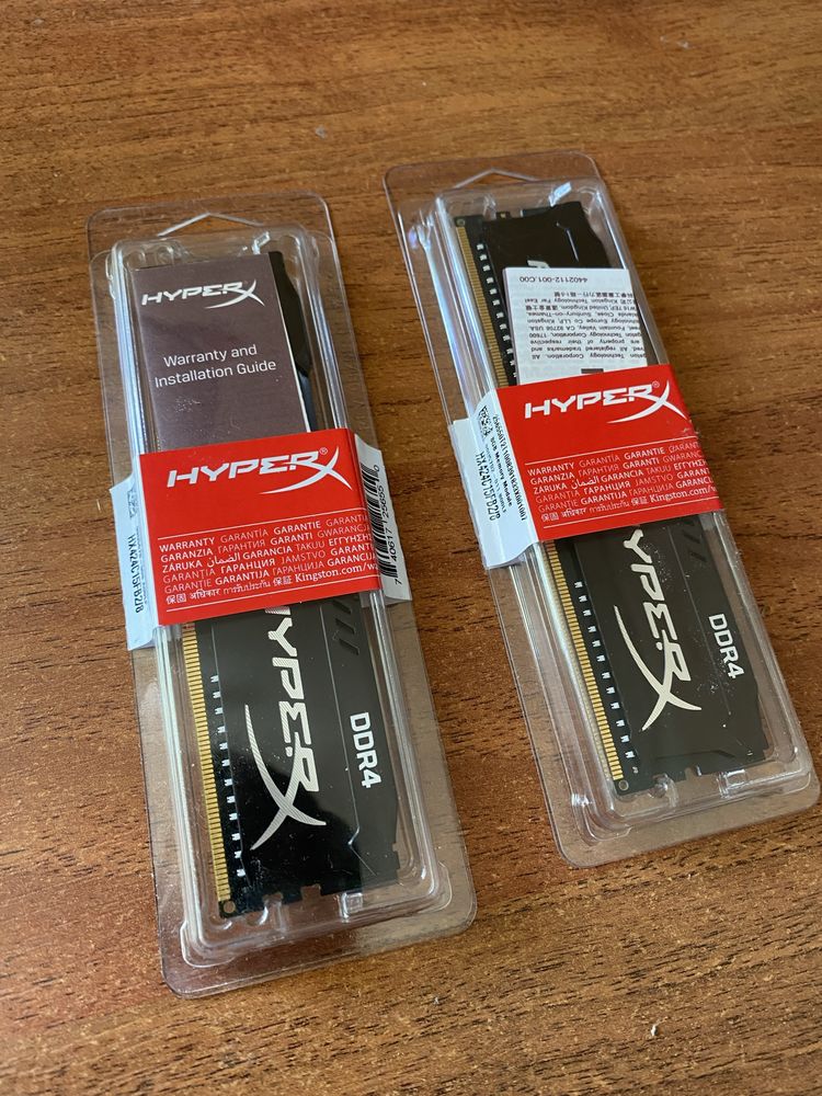 Оперативна памʼять Kingston HyperX 16GB DDR4 2400MHz Fury Black