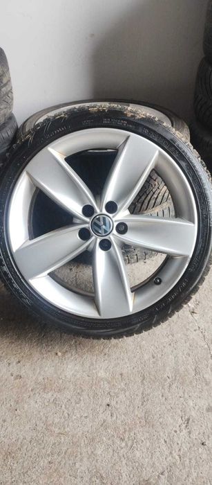 Komplet Alufelg 17 cali 5x100 VW Seat, Skoda Grupa VAG + dwie gumy
