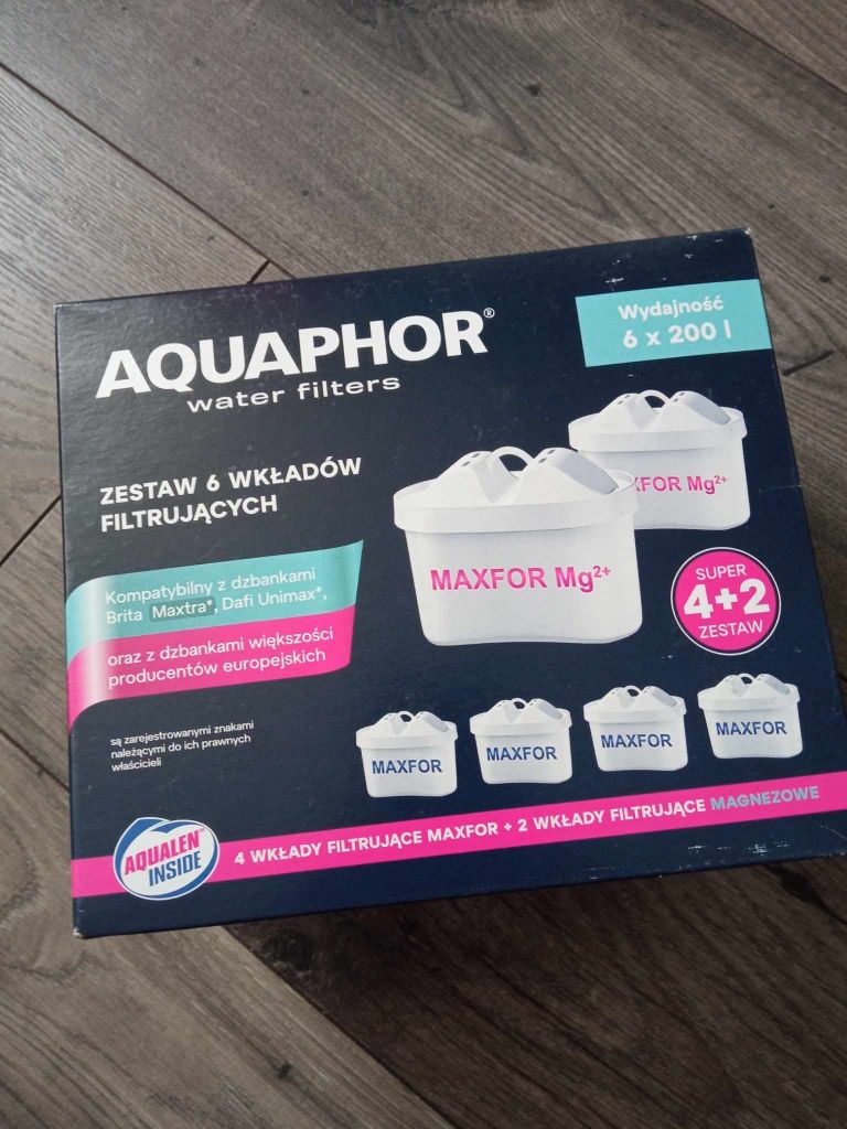 Nowe filtry Aguaphor 6 sztuk + Dafi 3 sztuki