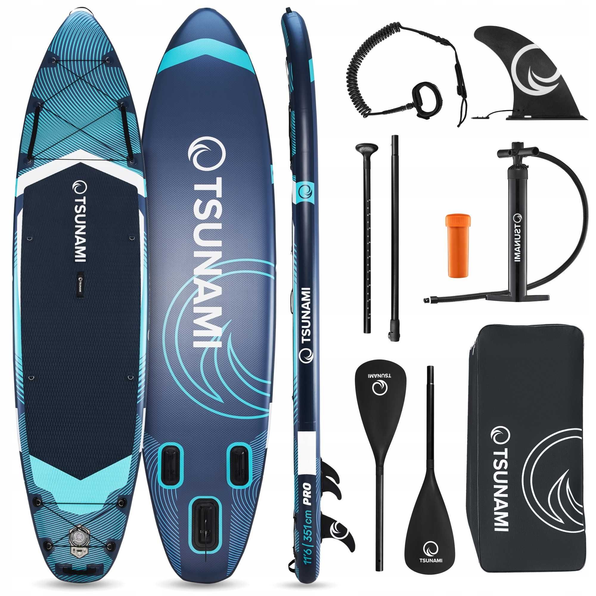 Deska SUP PRO 350 cm – zestaw do pływania z akcesoriami
