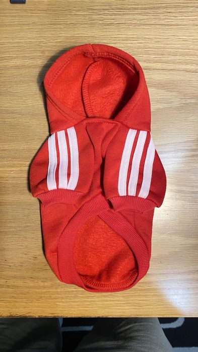 Roupa fato treino quente algodão novo listas vermelho adidog