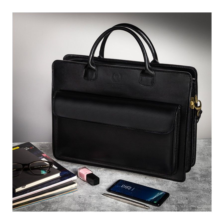 elegancka skórzana aktówka damska paolo peruzzi n05-bl