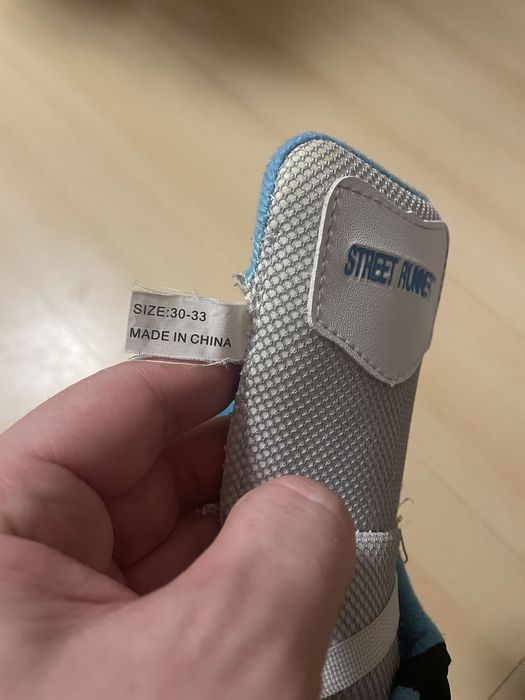 Regulowane wrotki Street Runner rozmiar 30  33  biało niebieskie 31 32