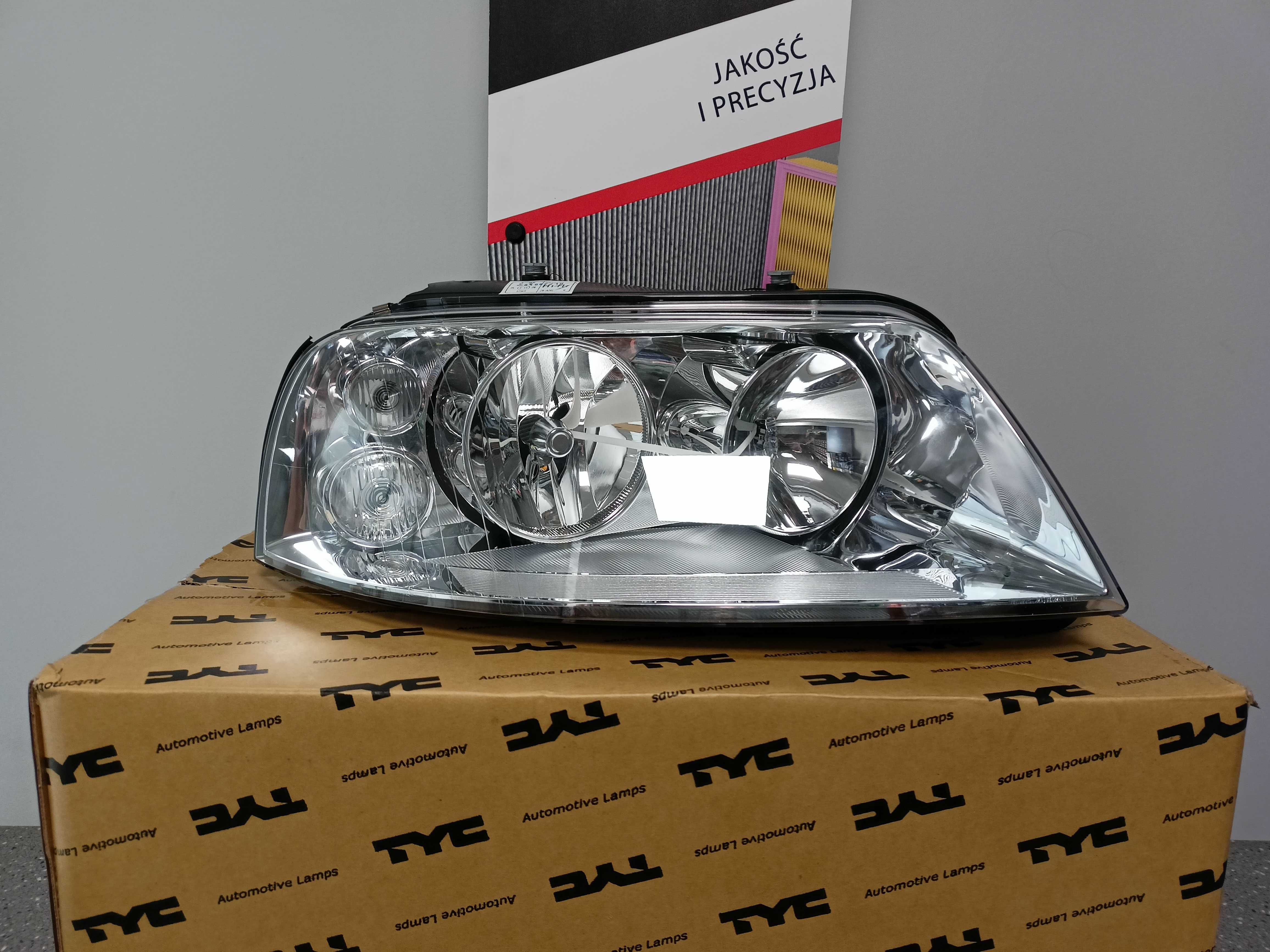 VW Sharan 00-10 Lampa/Reflektor przód prawy /H7+H1