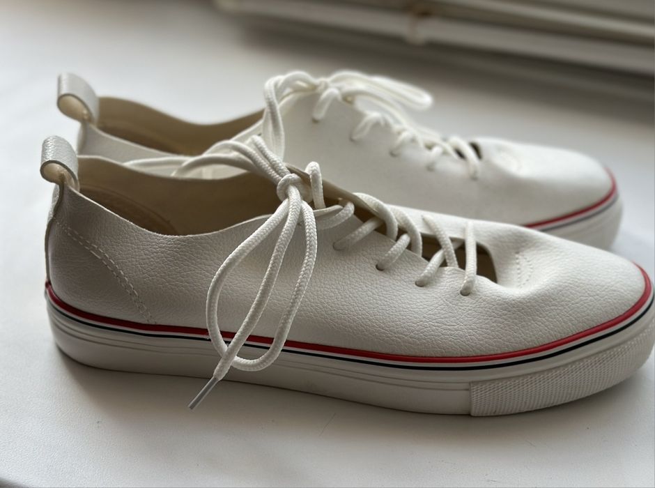 Кєди білі шкіряні устілка 23.5 см