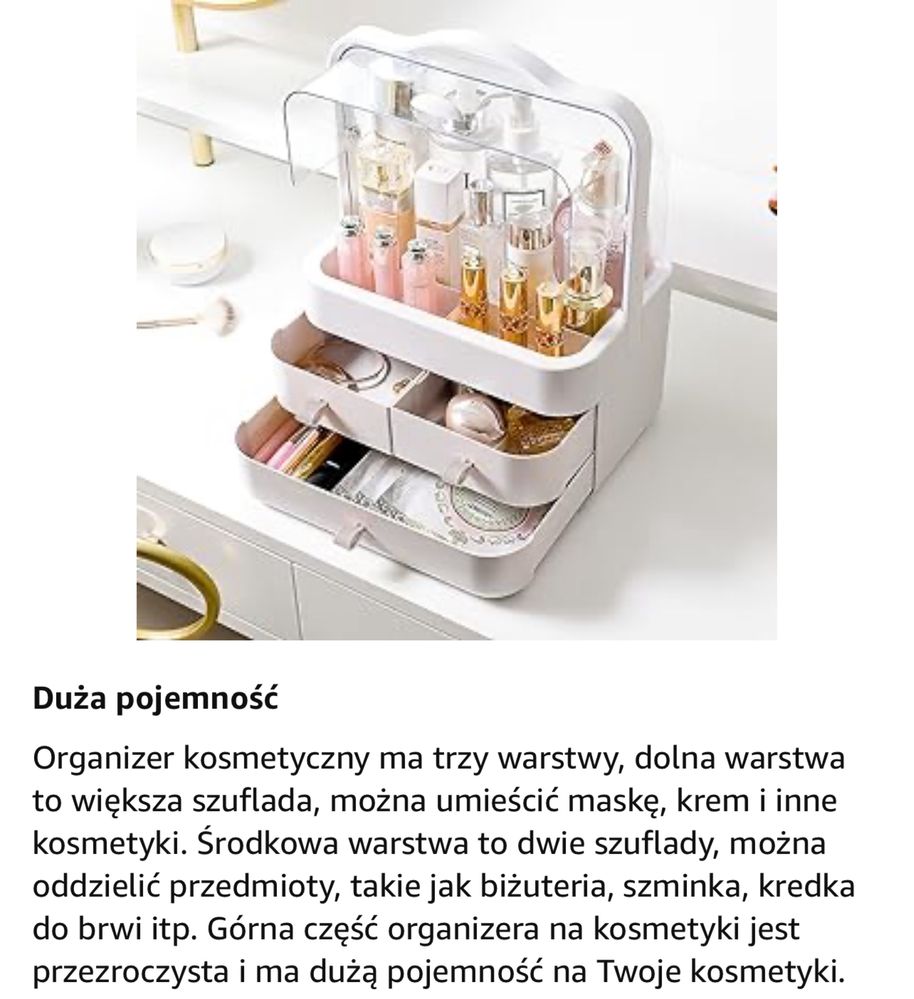Organizer na kosmetyki duzy