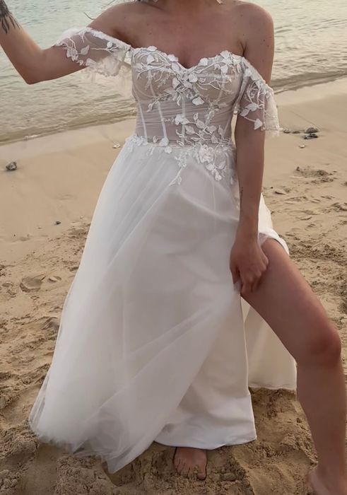 Suknia ślubna S 36 gorsetowa ZORYA salon Estera