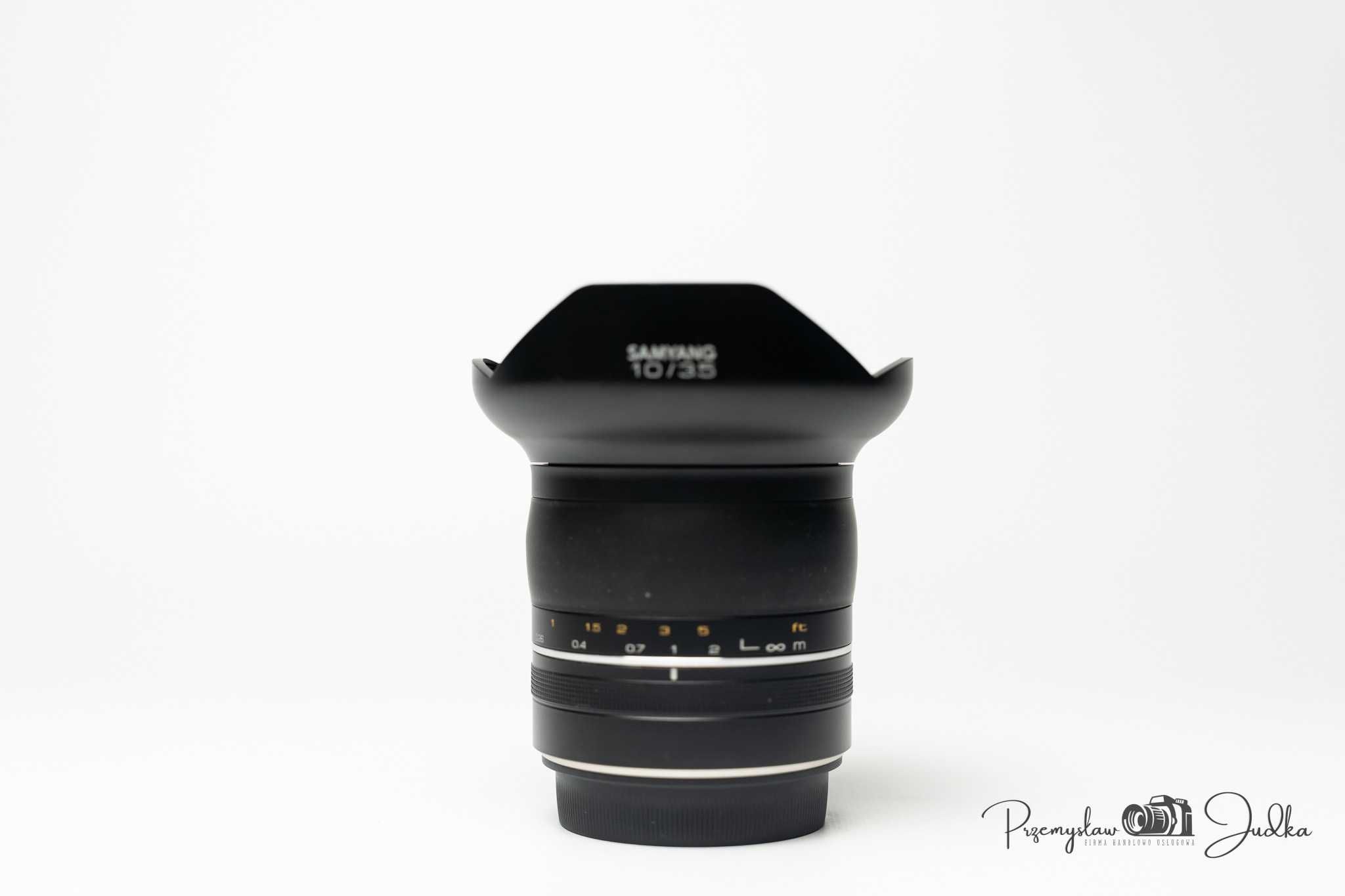 Samyang XP 10mm f/3.5 (Canon EF) | komplet | igła | faktura