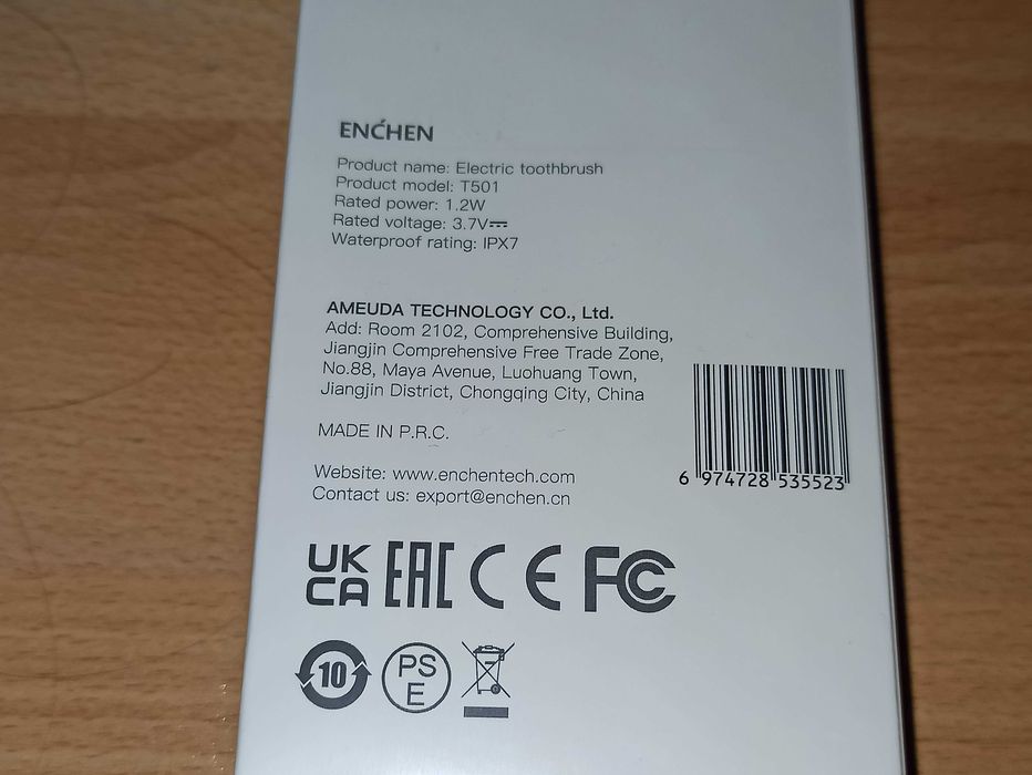 Ультразвукова акумуляторна зубна щітка XIAOMI Enchen T501 3 режими