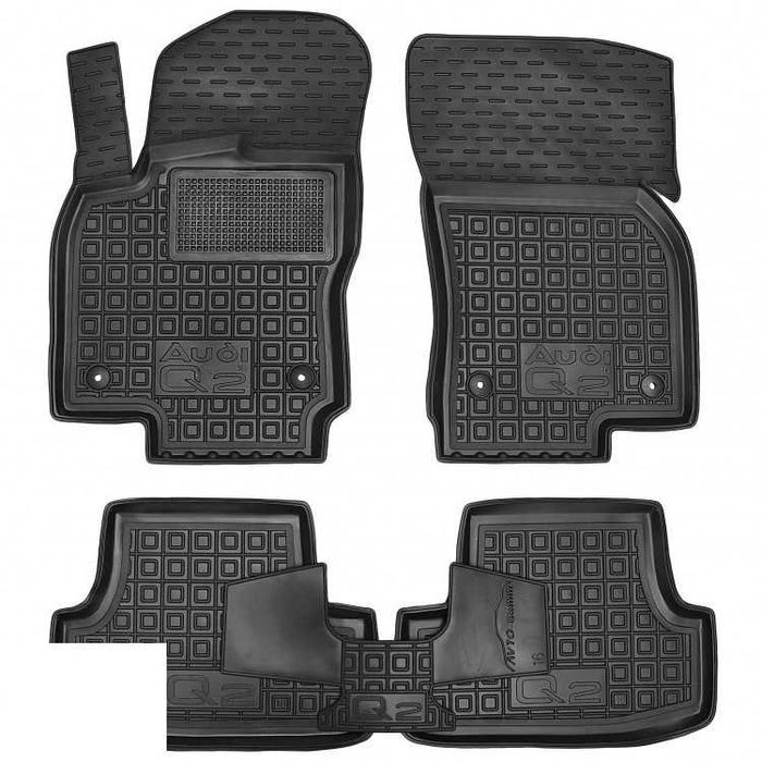 Коврики Audi Q2 Q3 Q5 Q7 Q8 автогум салон и багажники резиновые