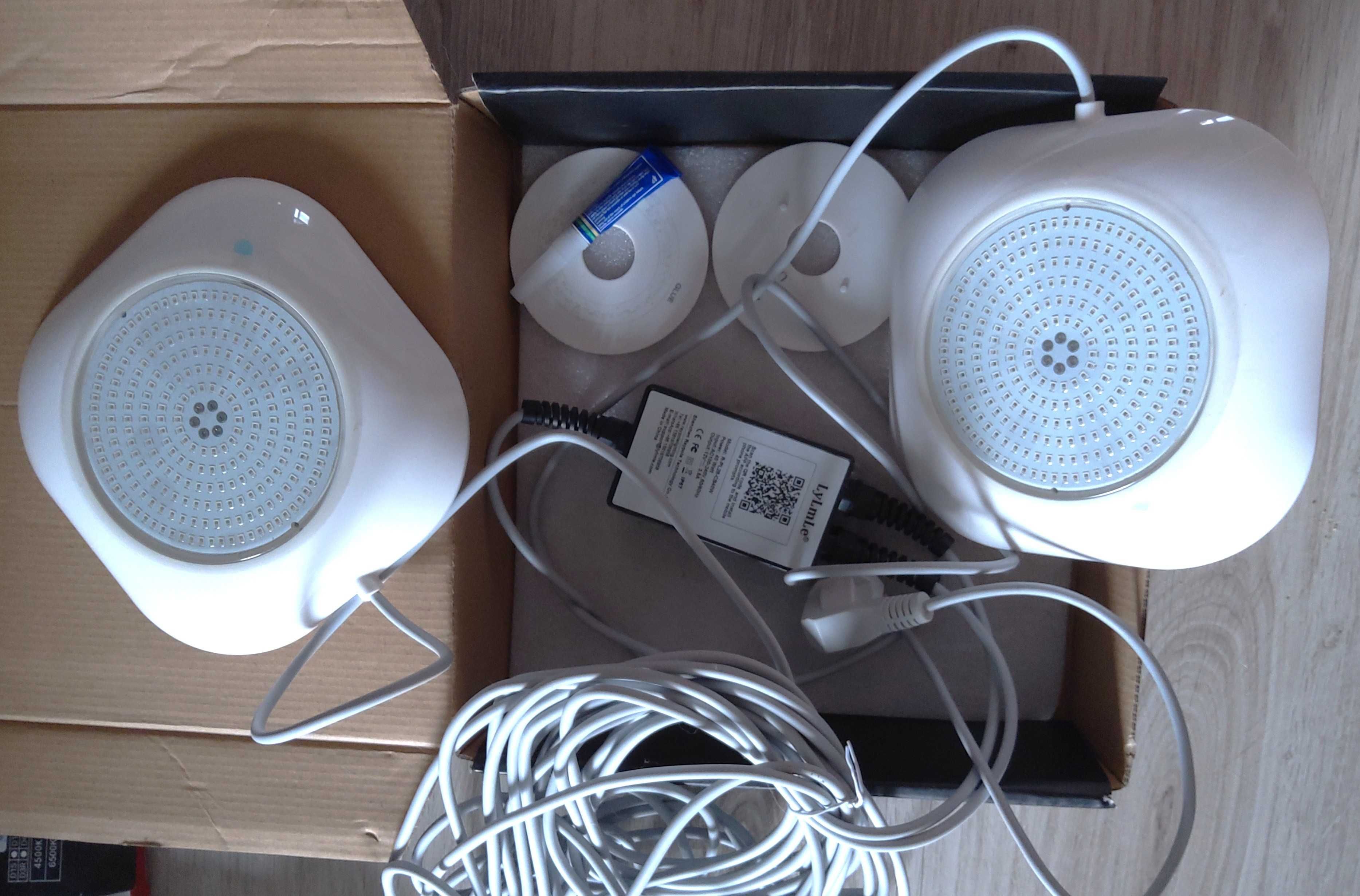 Oświetlenie basenowe Led 40W 2 sztuki z kablem 6,5 m IP68
