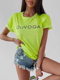 T-shirt Olavoga neon żółty różowy zielony Uni