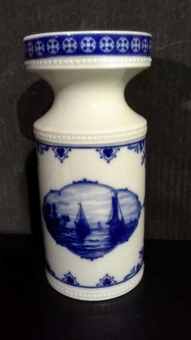 Wazonik Kobaltowy LICHTE, Echt Kobalt,Fine China, Porcelana