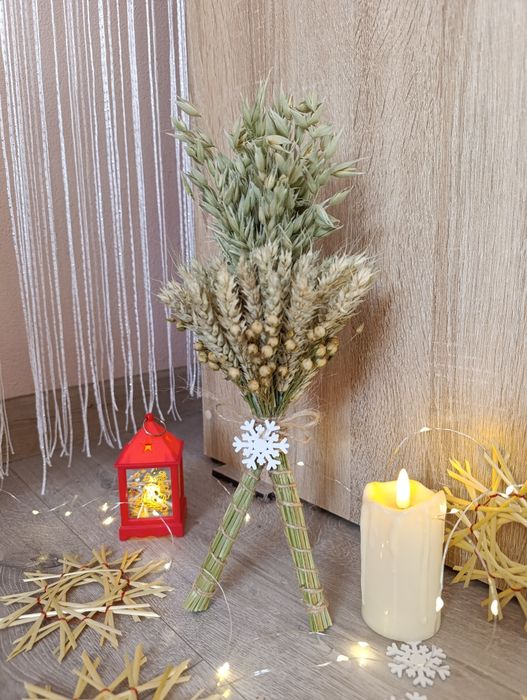 Дідух різдвяний з колосків пшениці