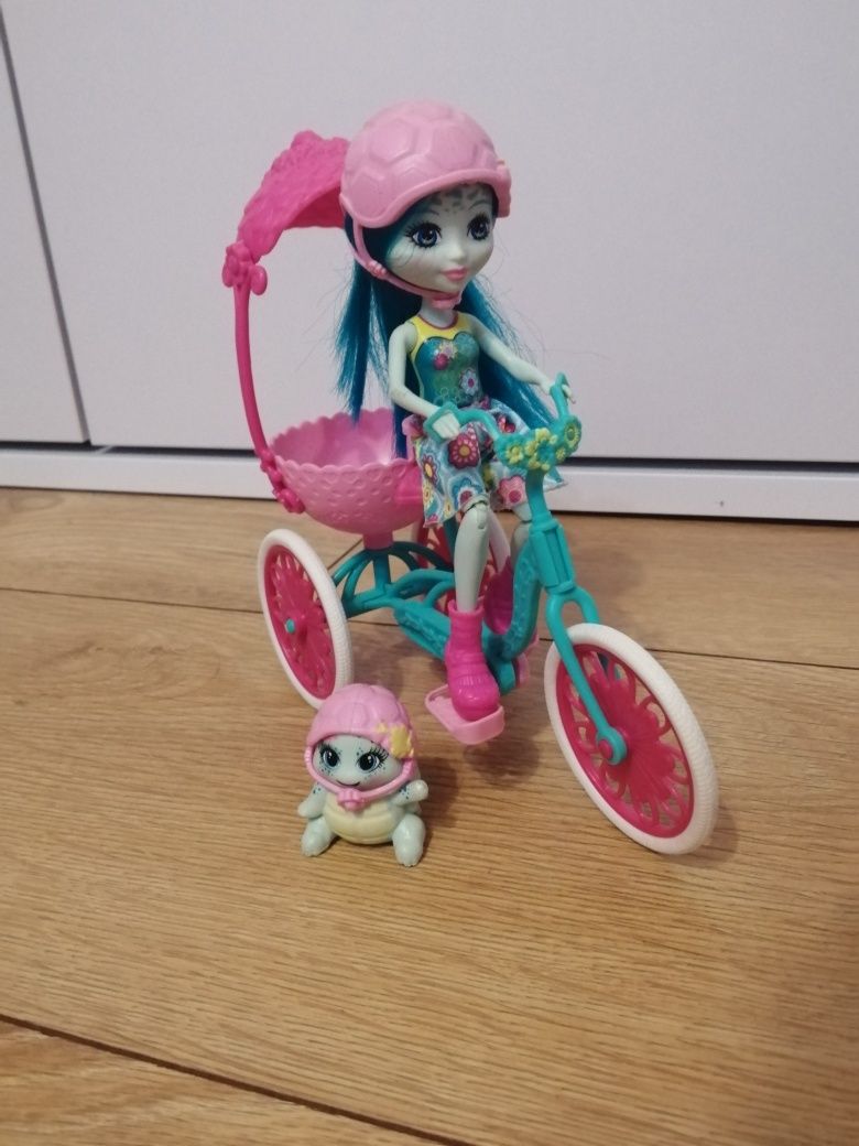 Enchantimals zestaw lalka z rowerem i żołwikiem