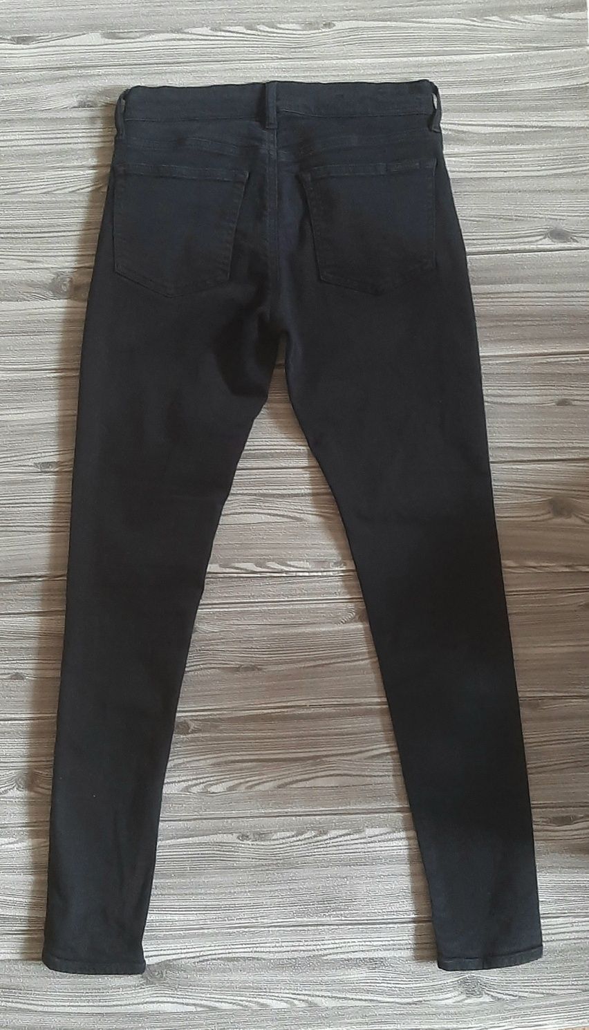 Polo Ralph Lauren spodnie czarne biodrówki vintage retro skinny XS S