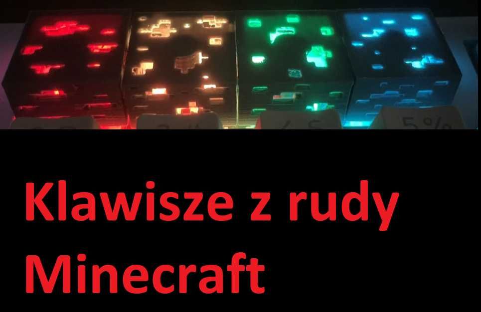 Klawisze z Rudy Minecraft  Klawiatura Minecraft  Druk 3d