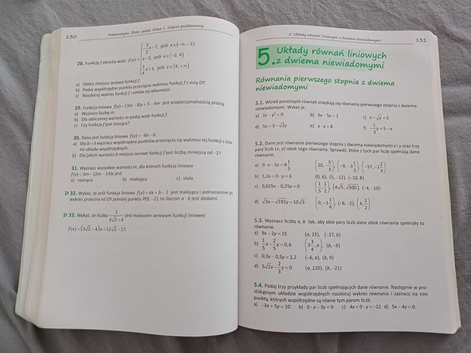 Podręcznik i zbiór zadań matematyka zakres podstawowy