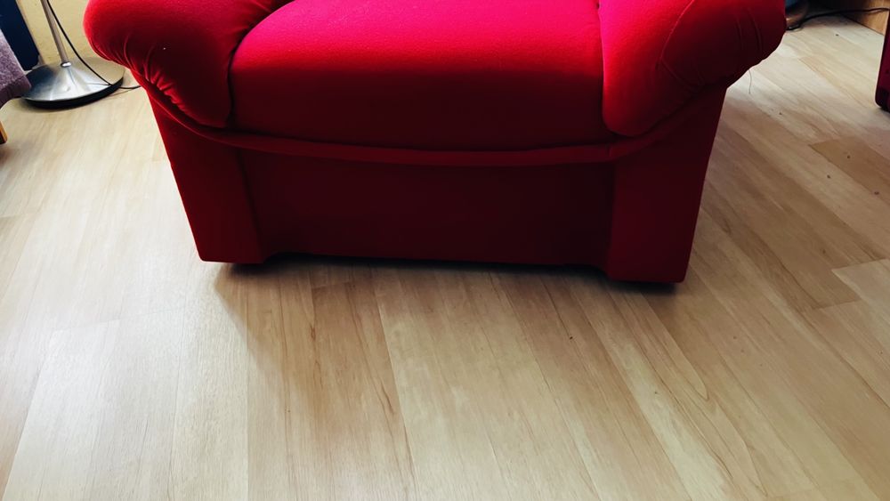 Fotel czerwony nowy TANIO