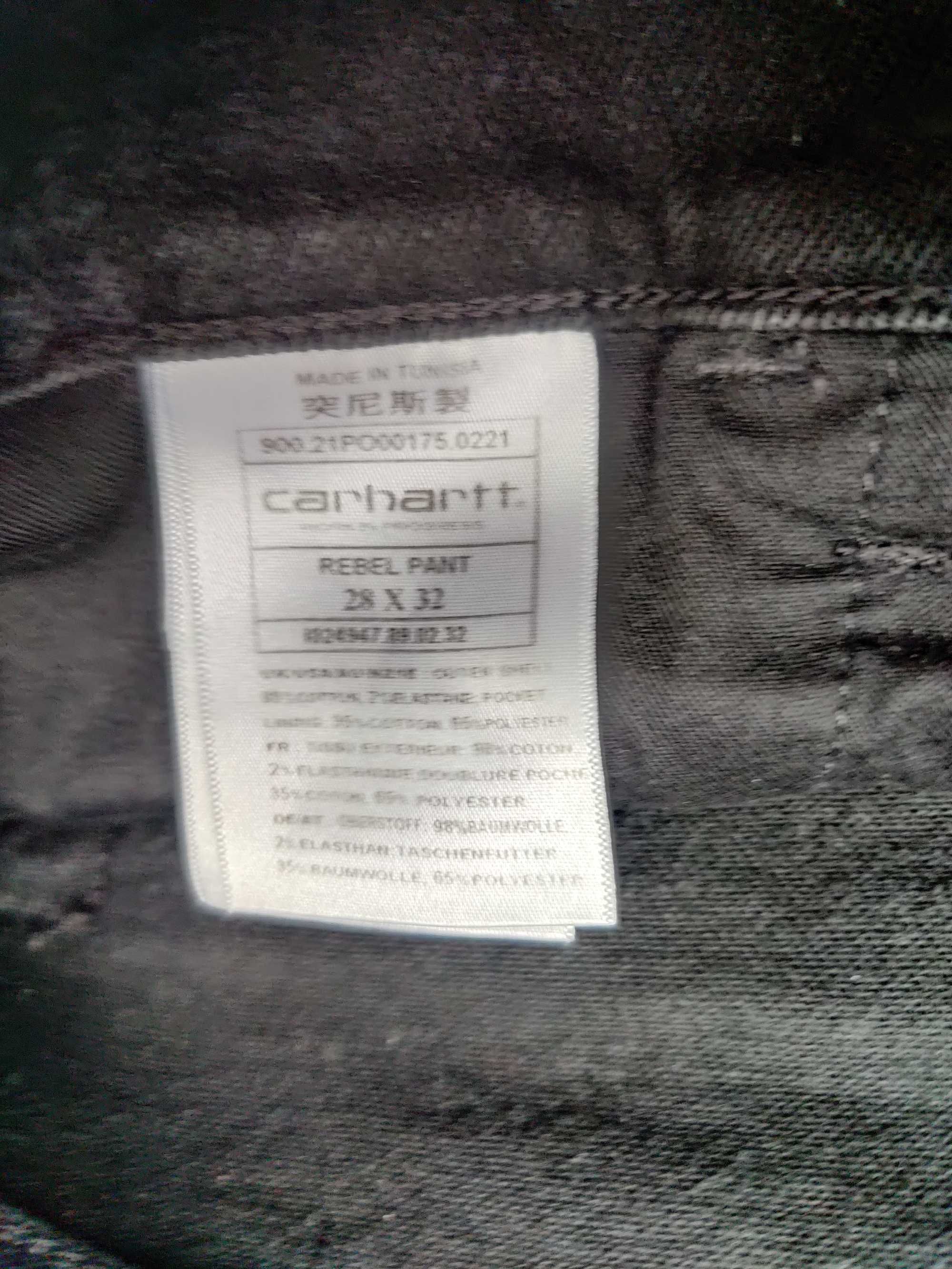 Carhartt spodnie męskie jeansowe czarne oryginalne 28/32 nowe slim fit
