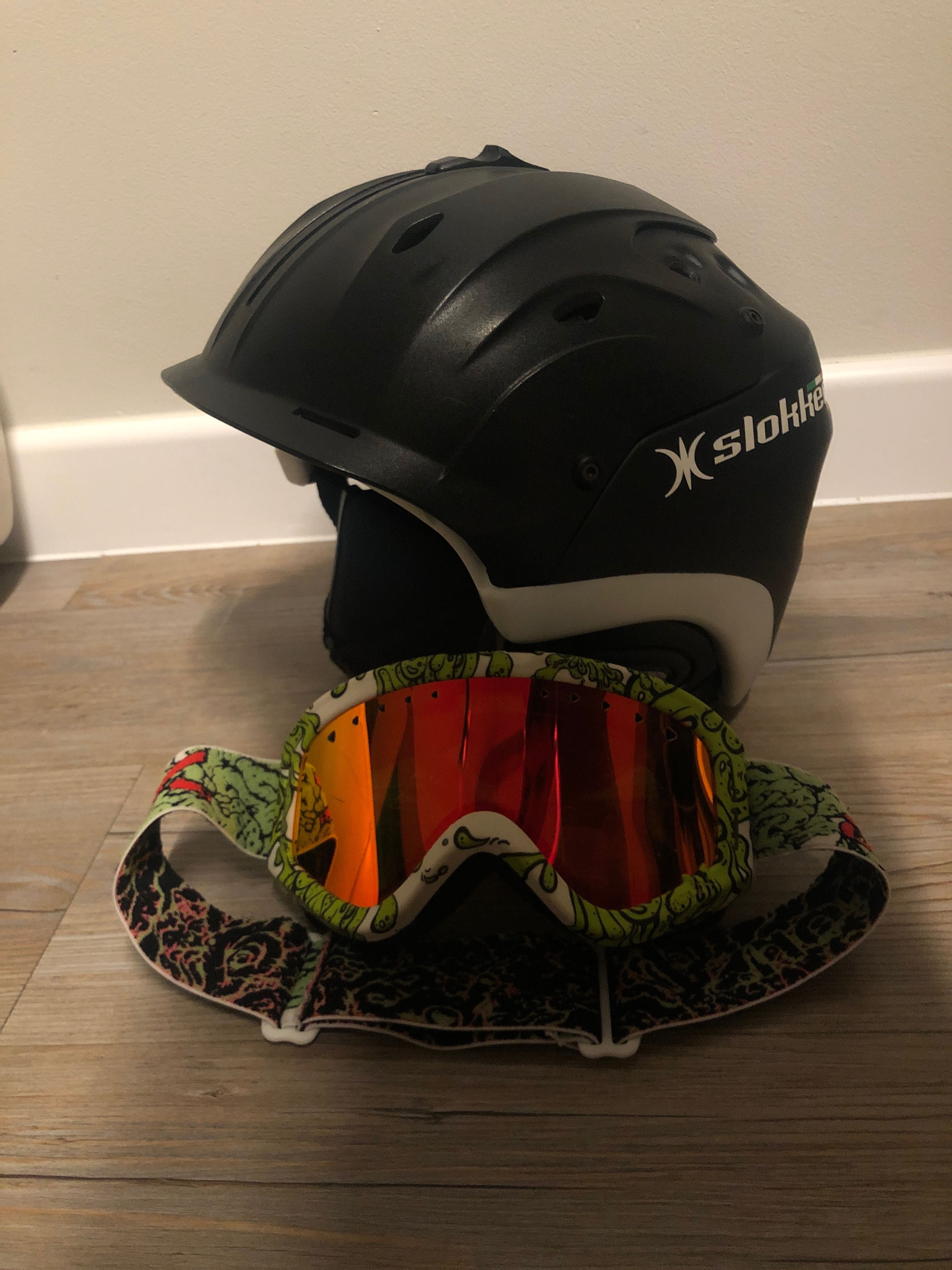 Kask narciarski slokker + gogle