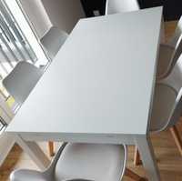 Stół do jadalni bialy rozkładany 140×84 + 2×40