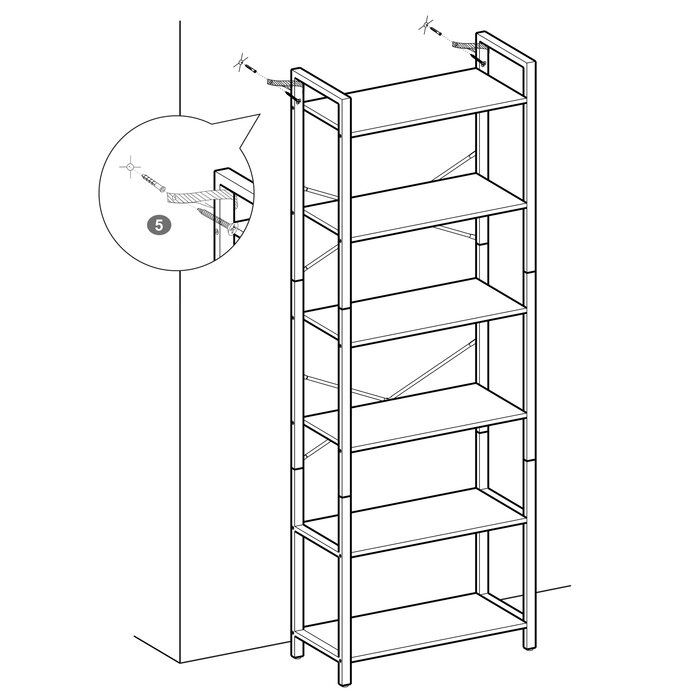 Стелаж loft металевий