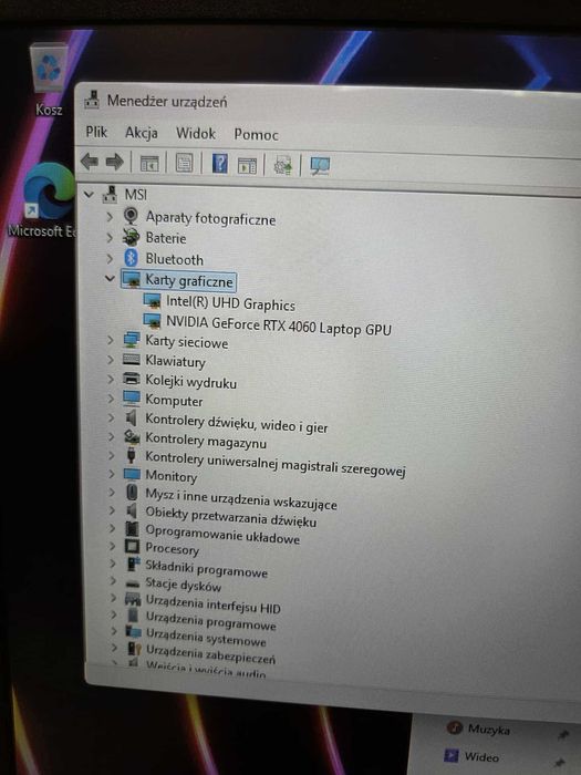 Laptop MSI KATANA 17" B13V i7 16GB 512SSD RTX4060 idealny stan Kraków