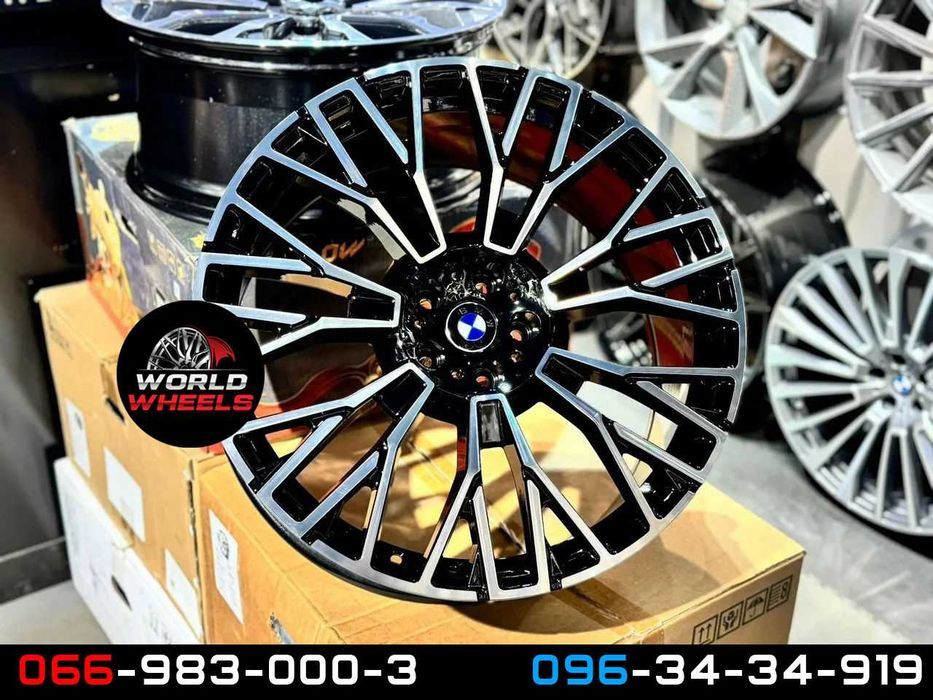 Диски R20 5x120 BMW X5 X6 E70 F15 E71 F16 745 стиль різноширокі
