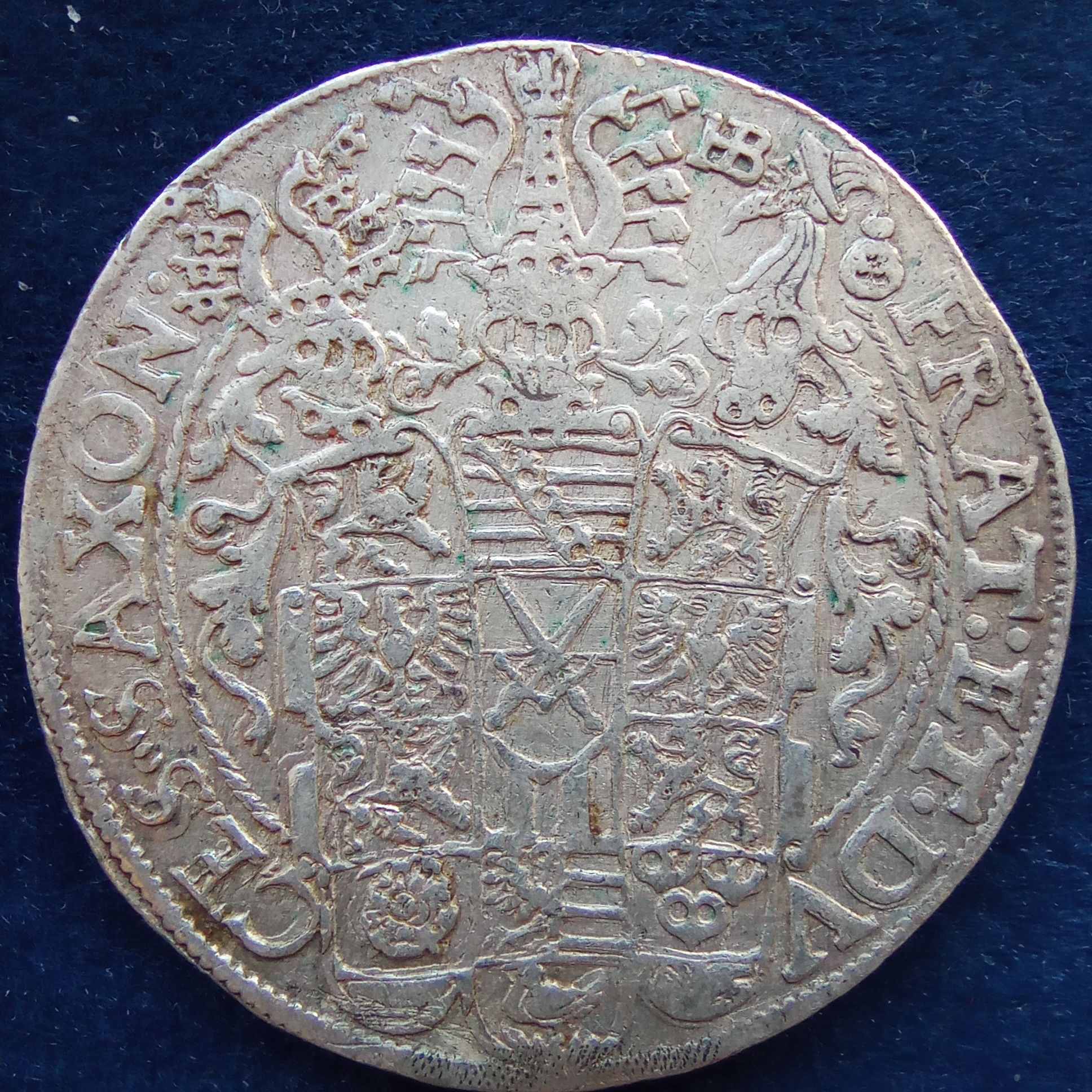Talar Saksonia 1598 trzej bracia srebrna moneta