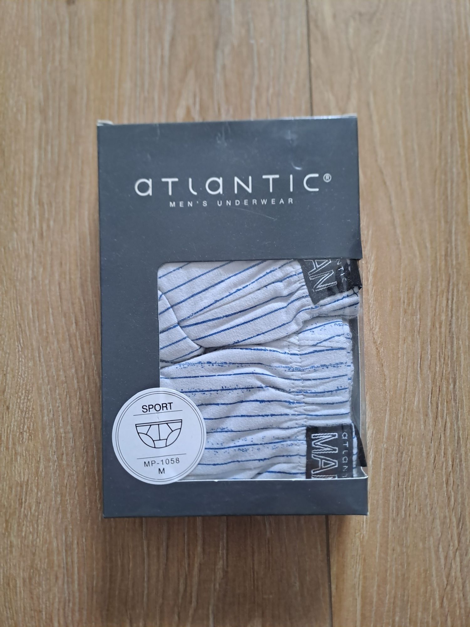 2+1 Slipy męskie sport Atlantic, rozmiar M, 2PACK, bawełna