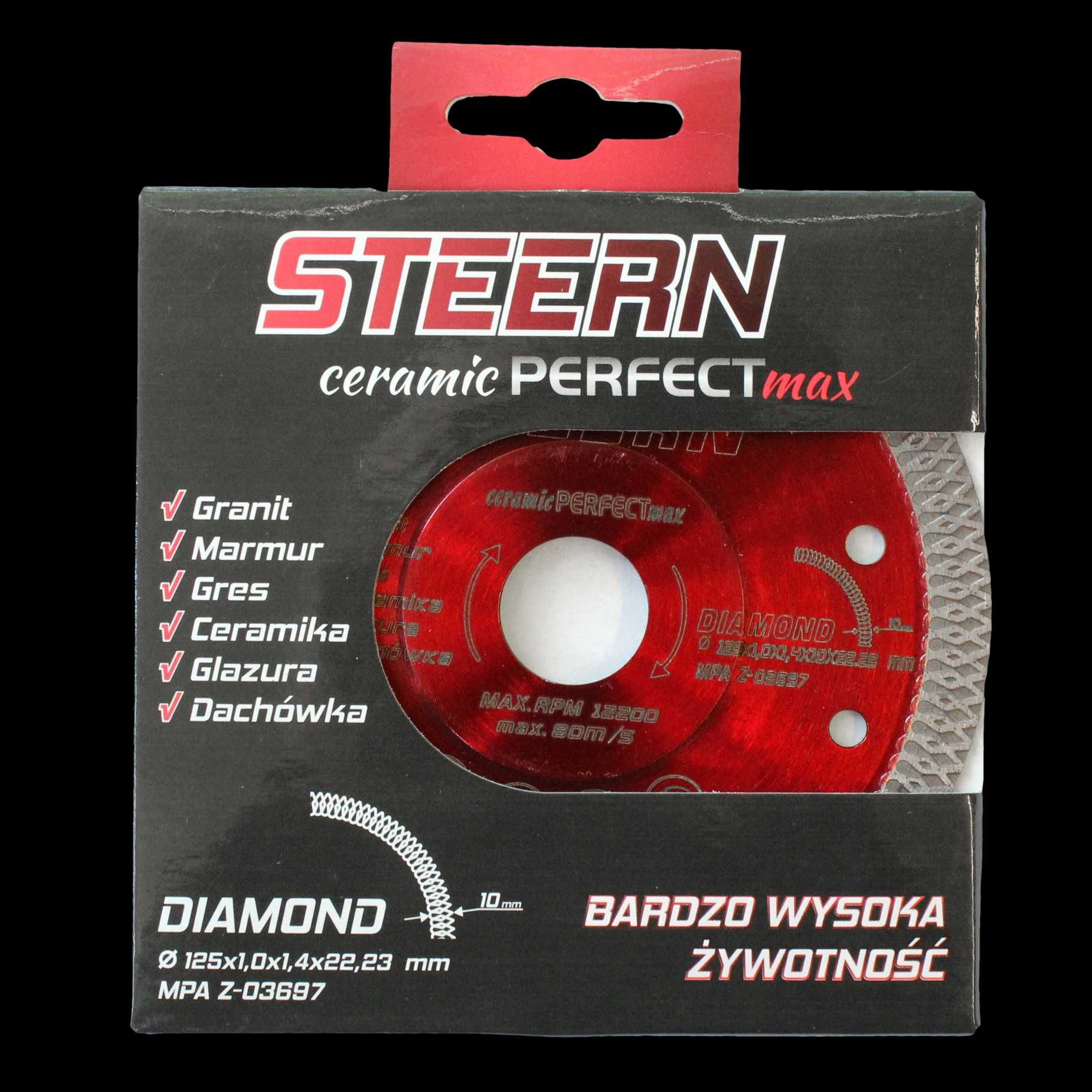 Tarcza Diamentowa STEERN CERAMIC PERFECT 125 mm / 1,4 mm