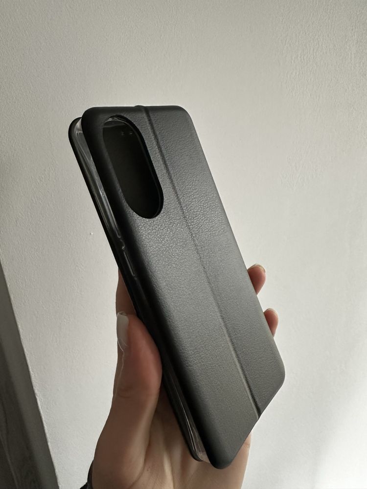 Etui zamykane czarne Smart Diva do OPPO A78 4G