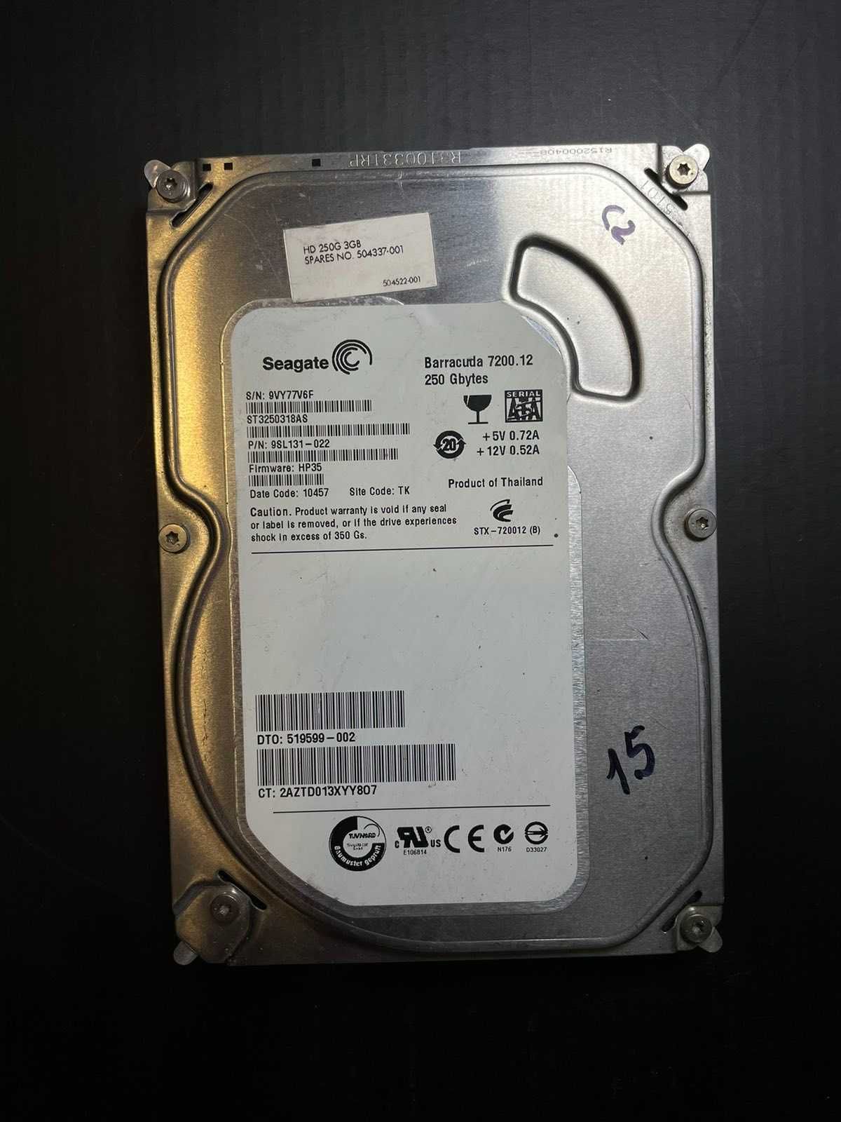 HDD 3,5 Barracuda 7200.12 250GB