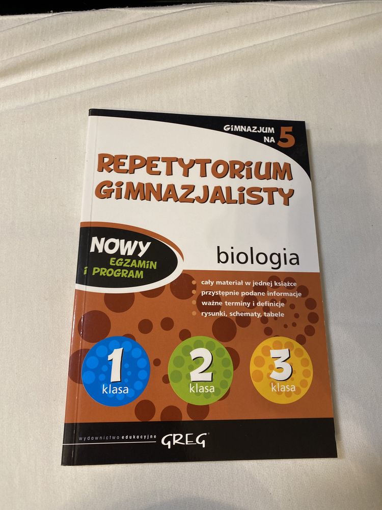 Zestaw repetytoriów do szkoły średniej [komplet 7 sztuk]