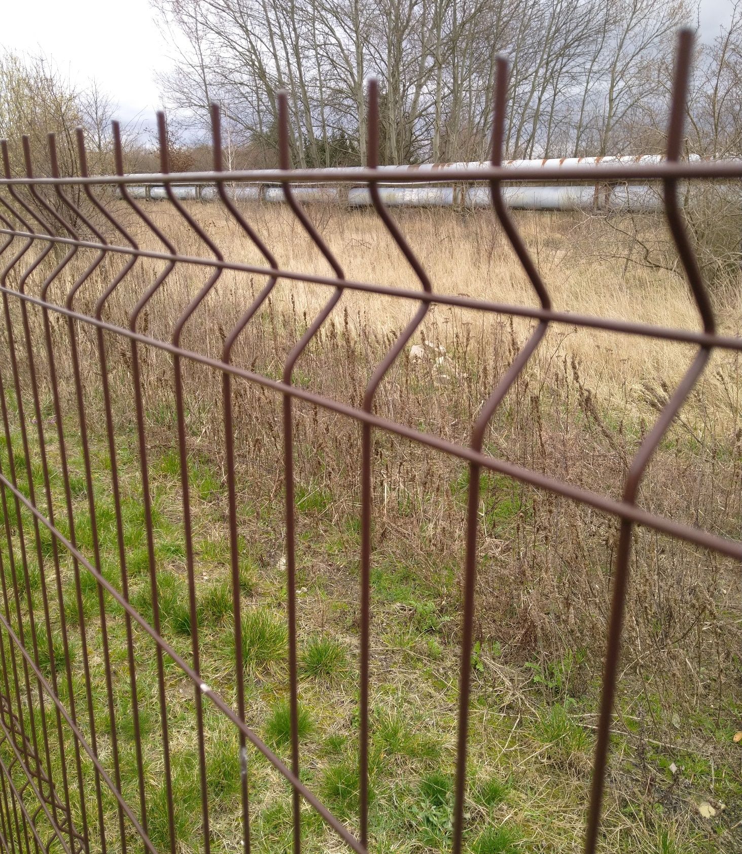 Panel ogrodzeniowy 3d brąz, 4mm, h150cm, 7sztuk
