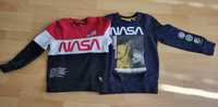 Bluza NASA 2 szt. 122-128 cieplejsze, że ściągaczami